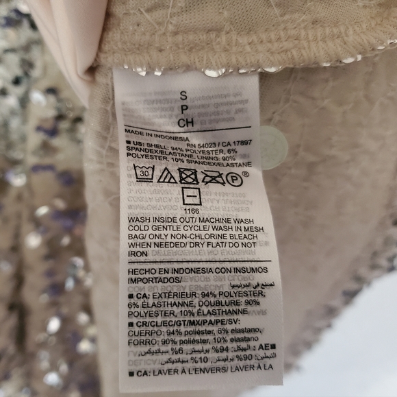 NWT Women's Cute Old Navy Silver Sequin Christmas / New Year's Maxi A-Line Skirt - Picture 12 of 12